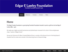 Tablet Screenshot of edgarelawleyfoundation.org.uk